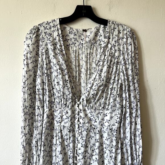 Free People Walk Me Home Maxi Dress white size 2 no slip D1 - Picture 3 of 6